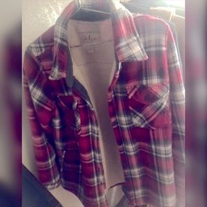 Soho Threads Fleece Lined Flannel Jacket